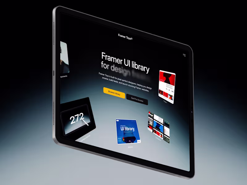 Cover image for Framer Toys - Framer UI Library