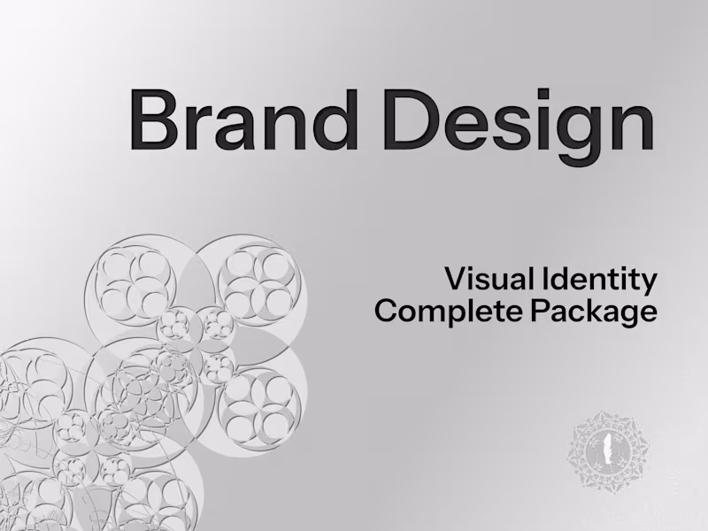 Cover image for Brand Design • Visual Identity