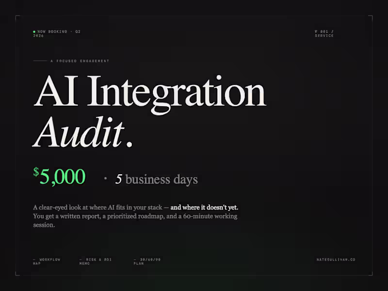 Cover image for AI Integration Audit