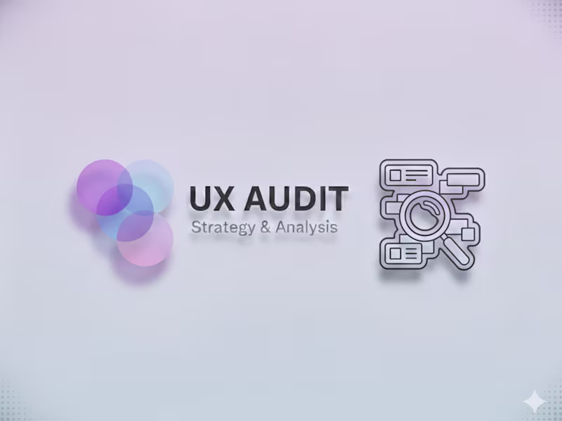 Cover image for UX Audit & Strategy Blueprint