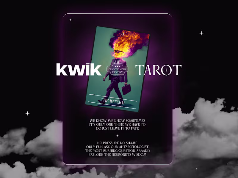 Cover image for KwikTarot | AI-powered tarot reader