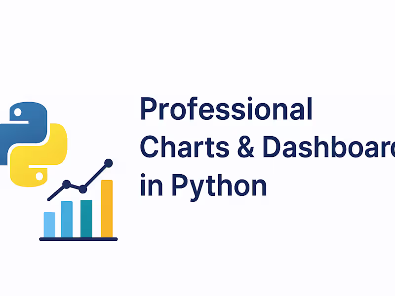 Cover image for I will create charts and dashboards from your data 