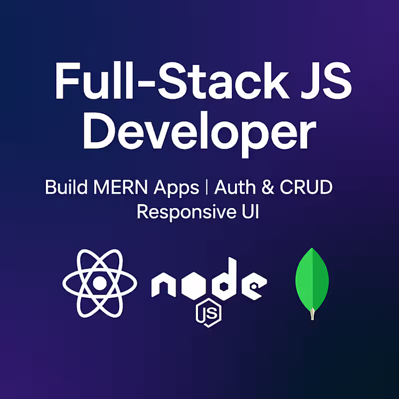 Cover image for I can Develop Full-Stack JavaScript Web Apps (MERN Stack)