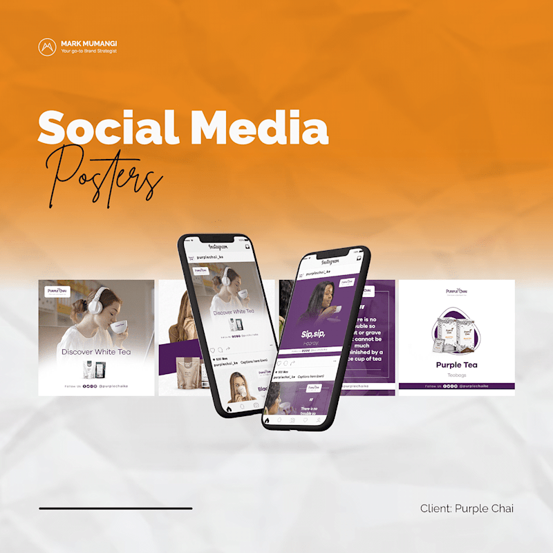 Cover image for Purple Chai - Social Media Posters