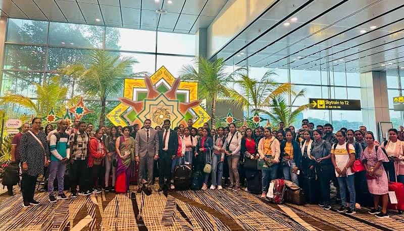 Cover image for Largest Group of Sri Lankan Nurses Arrive in Singapore...