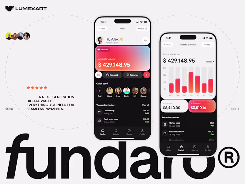 Cover image for Digital Wallet Mobile App UI/UX Design – Finance & Payments