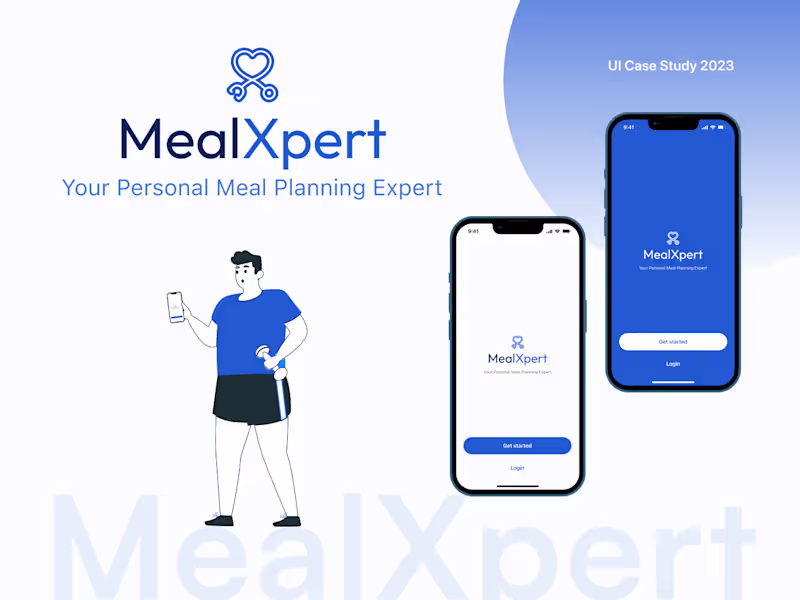 Cover image for MealXpert App Case Study | Meal Planner App | UIUX :: Behance
