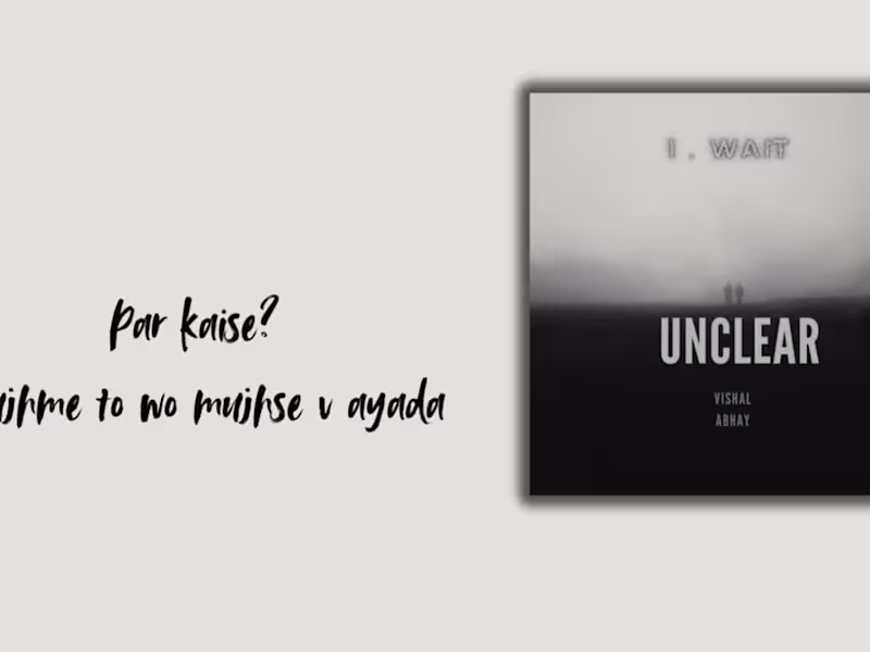 Cover image for Wait ends is a music project i made