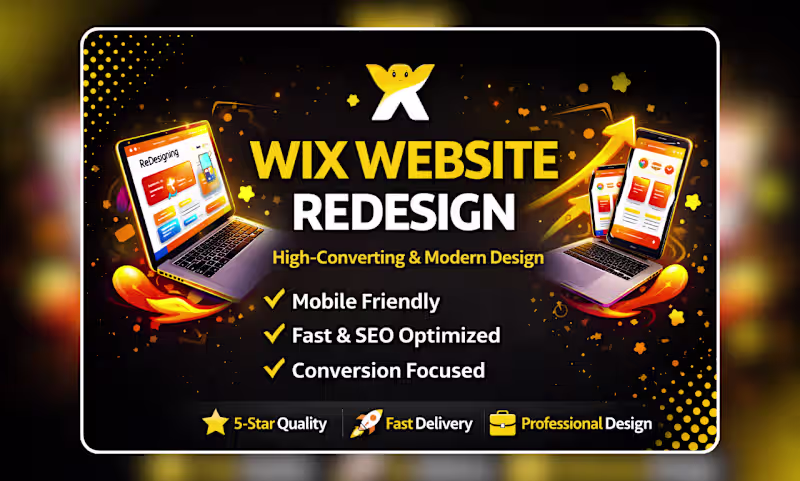 Cover image for I will do wix redesign, wix website update, wix revamp