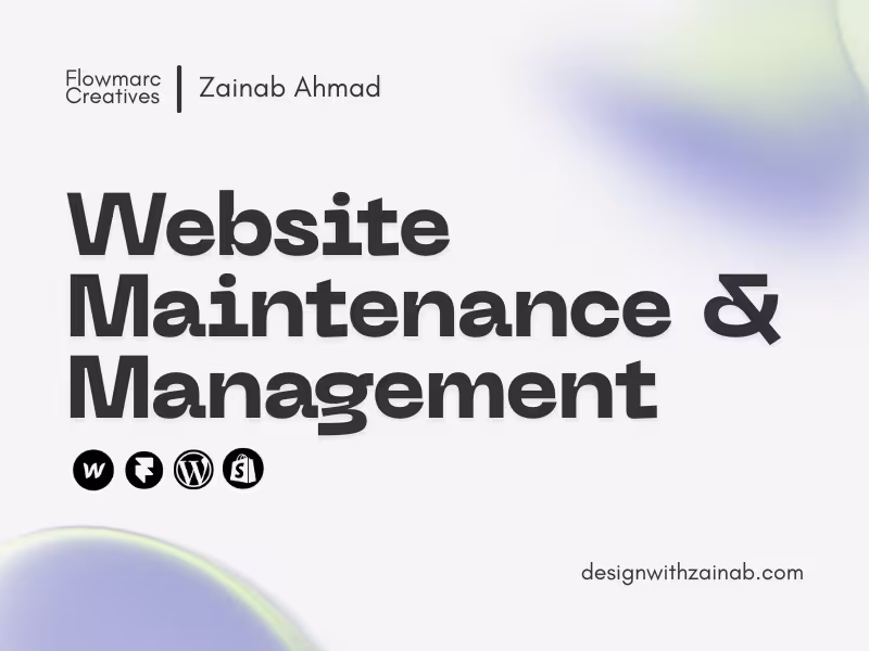 Cover image for Website Maintenance & Management