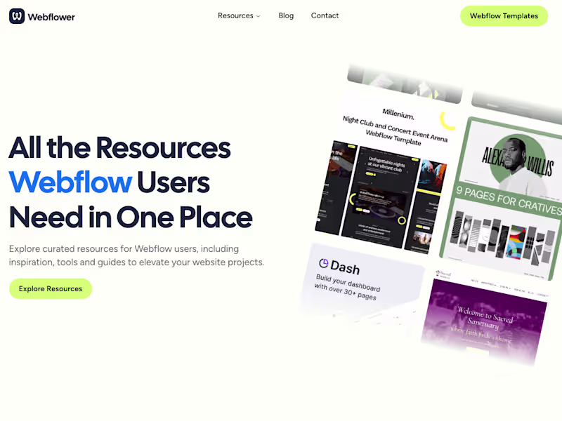 Cover image for Webflower.co — All the Resources Webflow Users Need in One Place