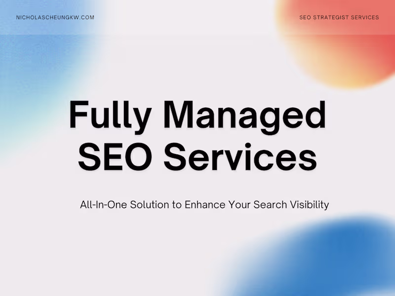 Cover image for Fully Managed SEO Service - Monthly Retainer