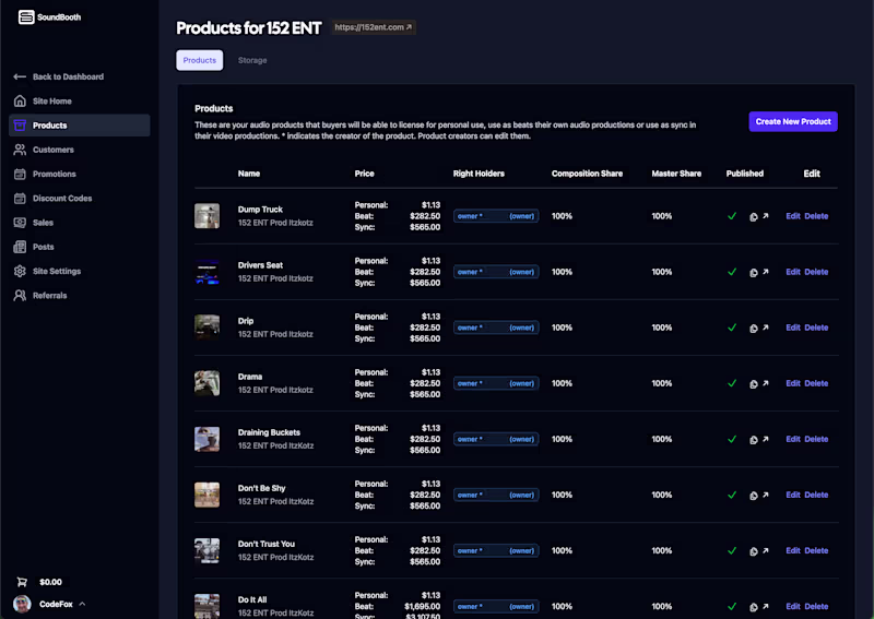 Cover image for Full Stack Development of Music Licensing Platform