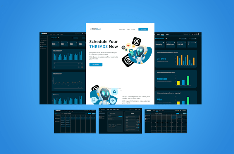 Cover image for Thriend.io UI/UX Design for SAAS