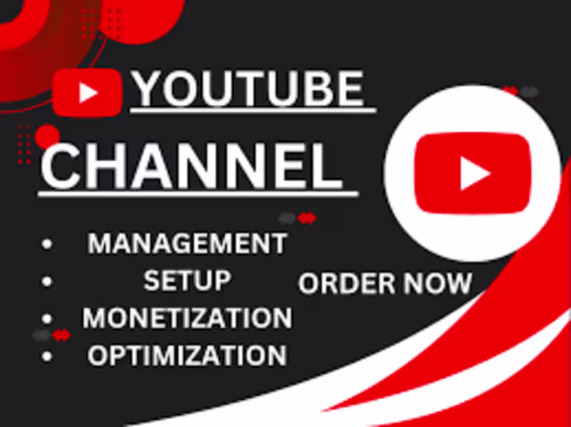 Cover image for I'll Optimize Your YouTube Channel + Full Audit &Management Plan