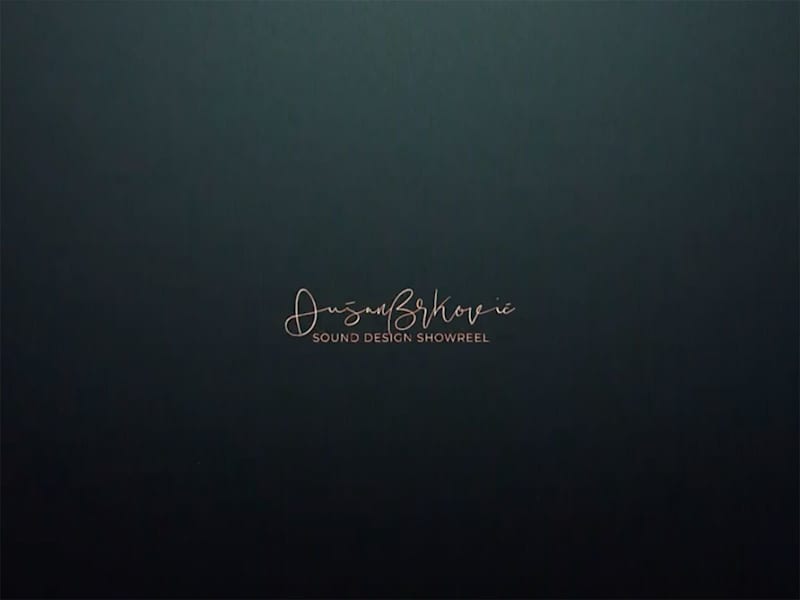 Cover image for Film/Animation Sound Design Showreel