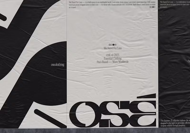 Cover image for OSÉ | Brand Identity