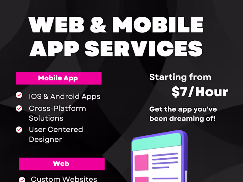 Cover image for Cross-Platform Mobile App Development for iOS & Android