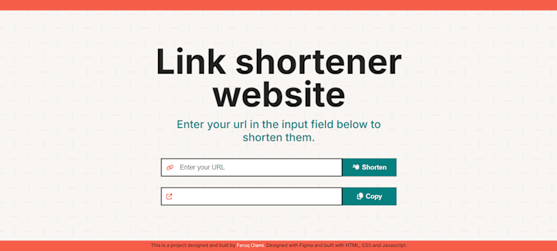 Cover image for URL Link Shortner