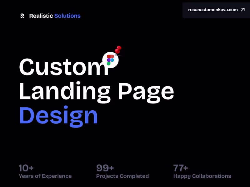 Cover image for Custom Landing Page Design