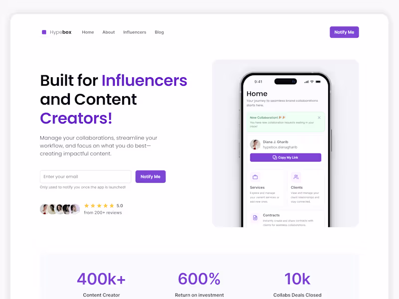 Cover image for App Landing Page - Design & Webflow Development