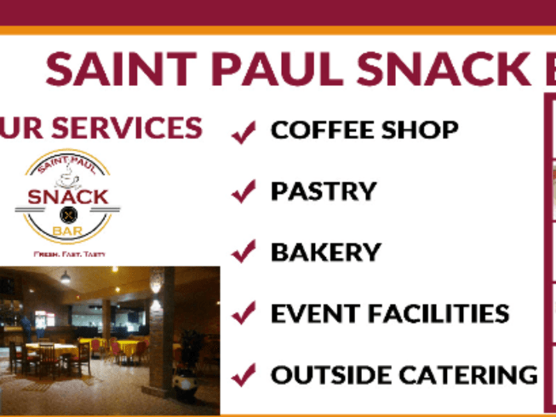 Cover image for Bar & Restaurant – Centre Saint Paul Kigali Ltd