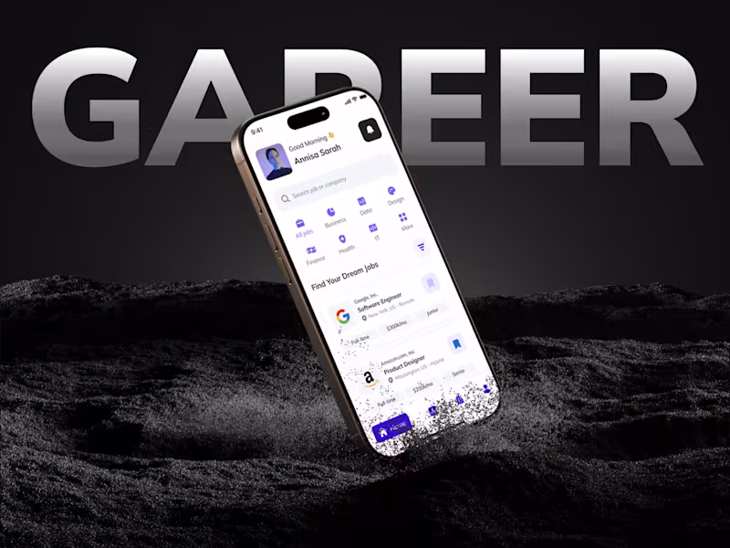 Cover image for Gareer - Job Finder App UI Kit