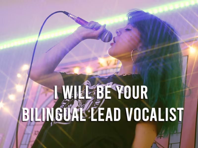 Cover image for Bilingual vocalist for your songs. 