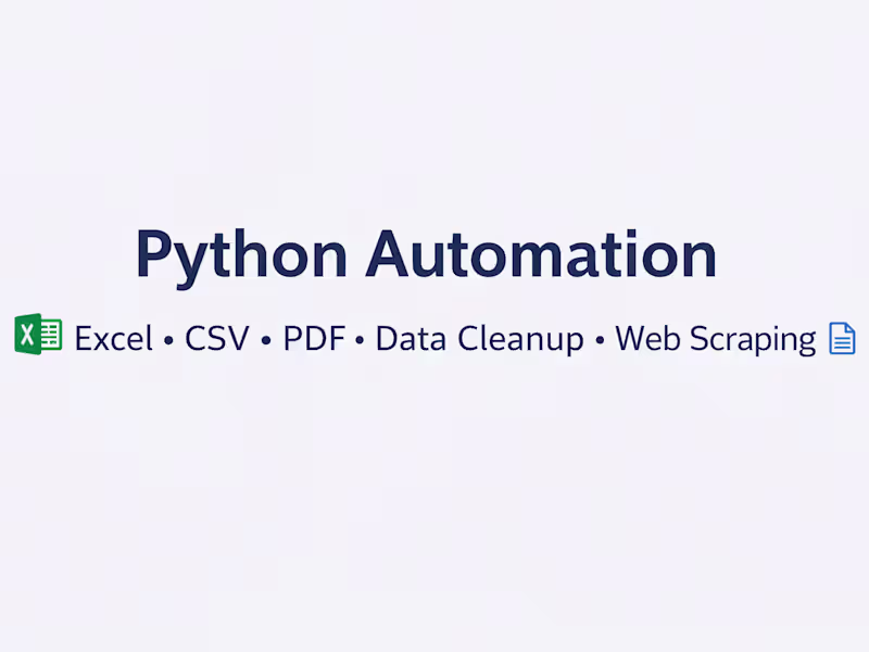 Cover image for Web Scraping to Excel | Business Listings & Data Extraction
