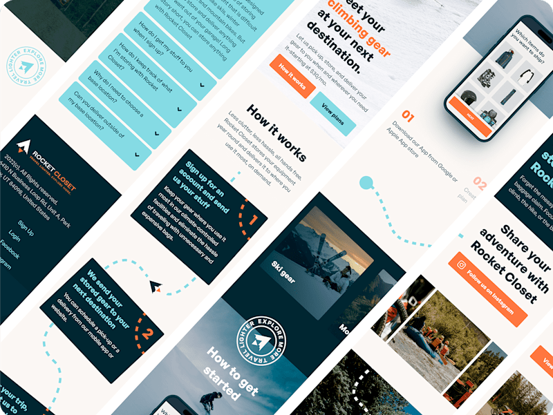 Cover image for Rocketcloset - Website update and redesign - Delivery