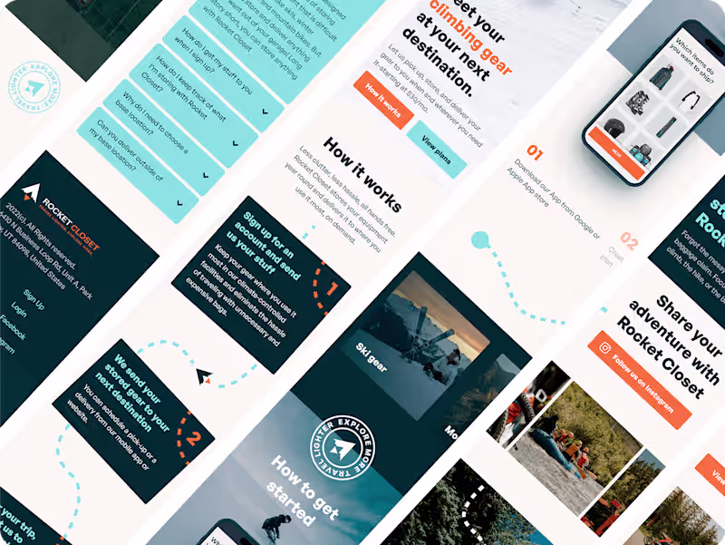 Cover image for Rocketcloset - Website update and redesign - Delivery