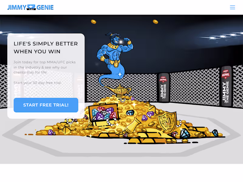 Cover image for JimmyTheGenie - UFC/MMA Fight Prediction Platform
