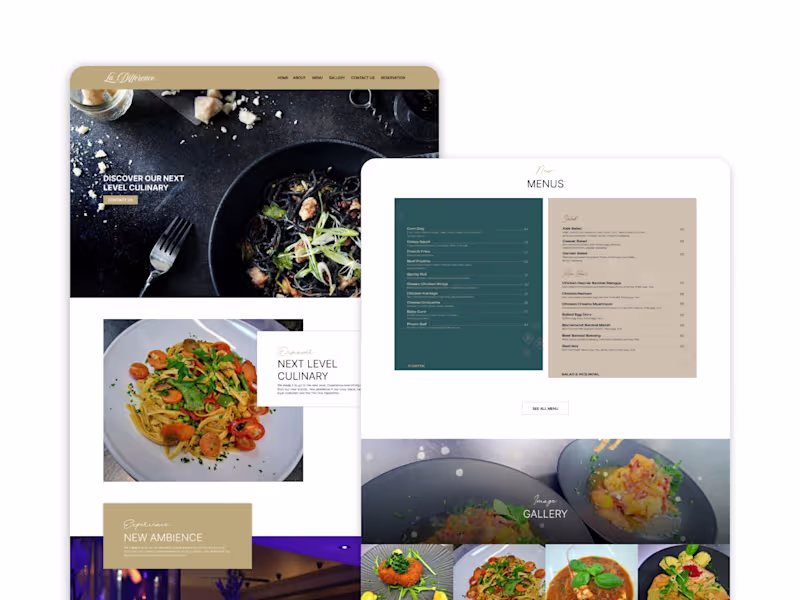 Cover image for Restaurant Website Design