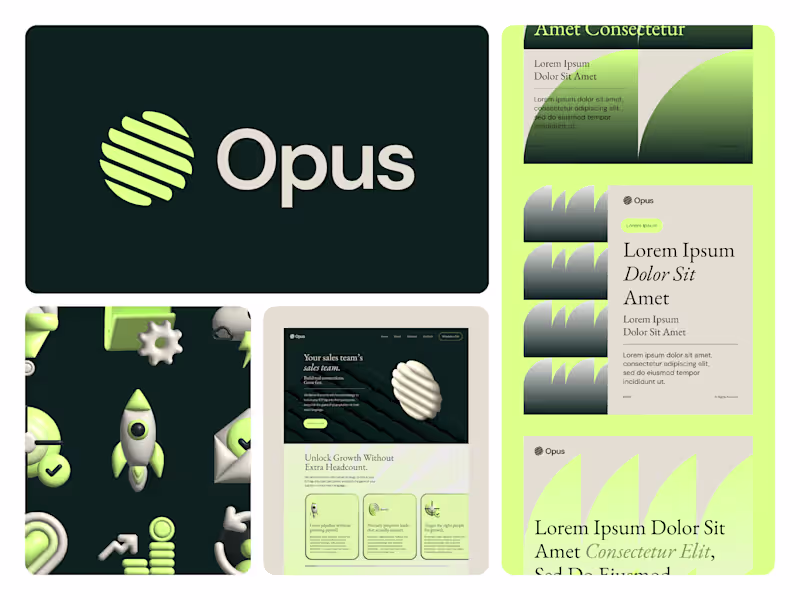 Cover image for Opus Brand Identity Explorations
