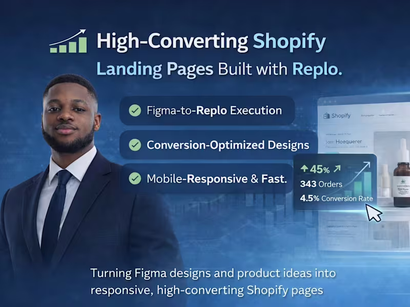Cover image for Building Shopify pages with Replo, Convert your Figma Design.