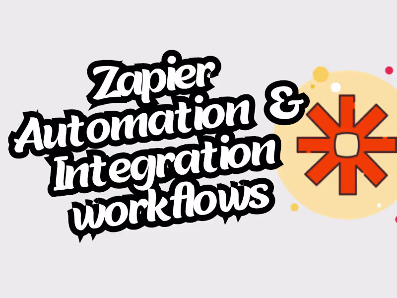 Cover image for Automate your workflows and integrate apps using zapier