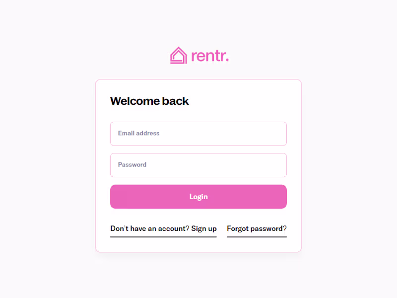 Cover image for Rentr — Modern Rental Web App UI (Next.js + TypeScript)