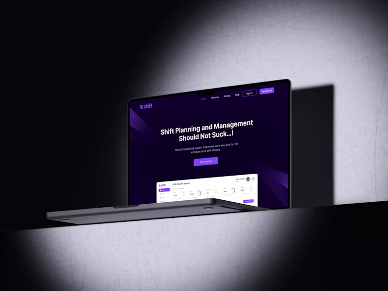 Cover image for Zshift – End-to-End Product Design for a Shift Automation