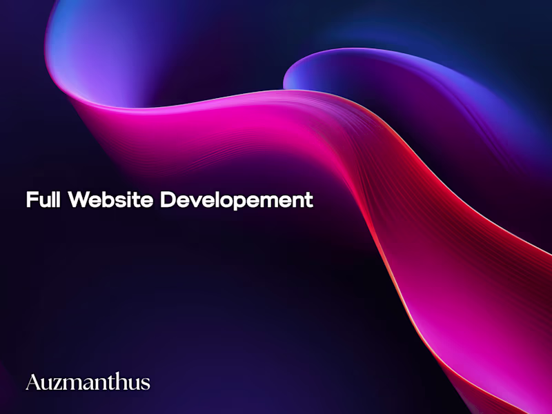 Cover image for Full Website Development