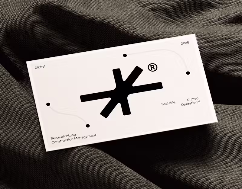 Cover image for Dibbel – Branding for SaaS Construction