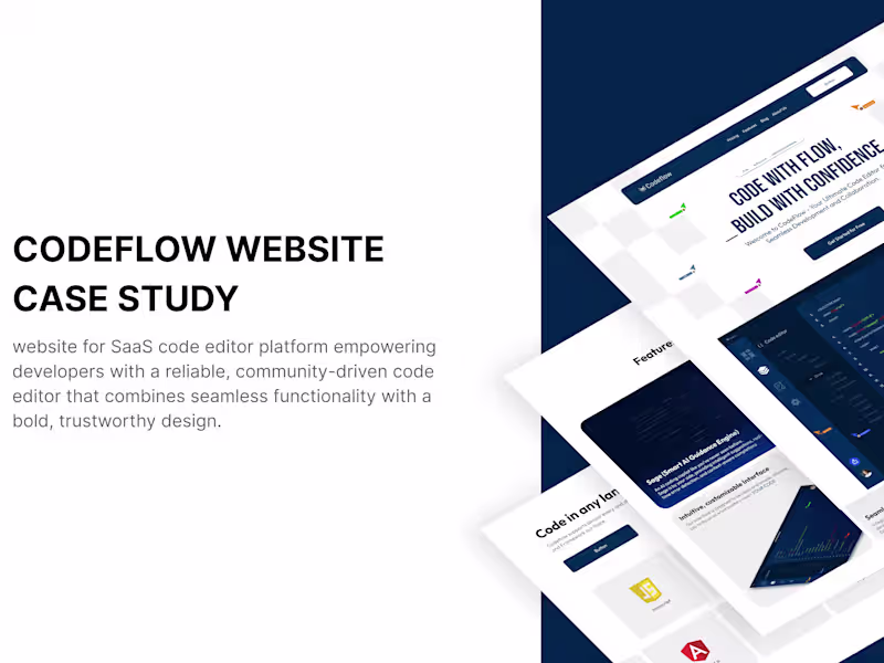 Cover image for CODEFLOW WEBSITE DESIGN 