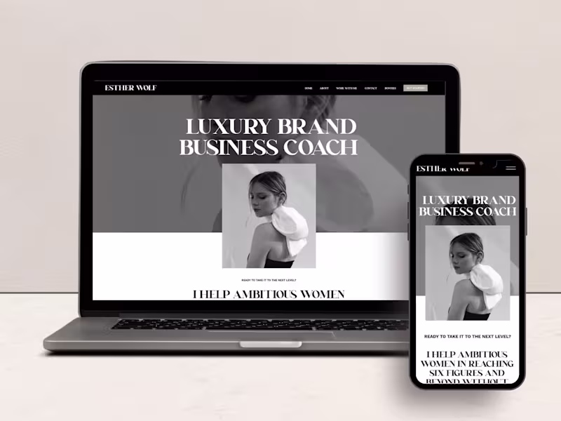 Cover image for Custom website design for a Business Coach