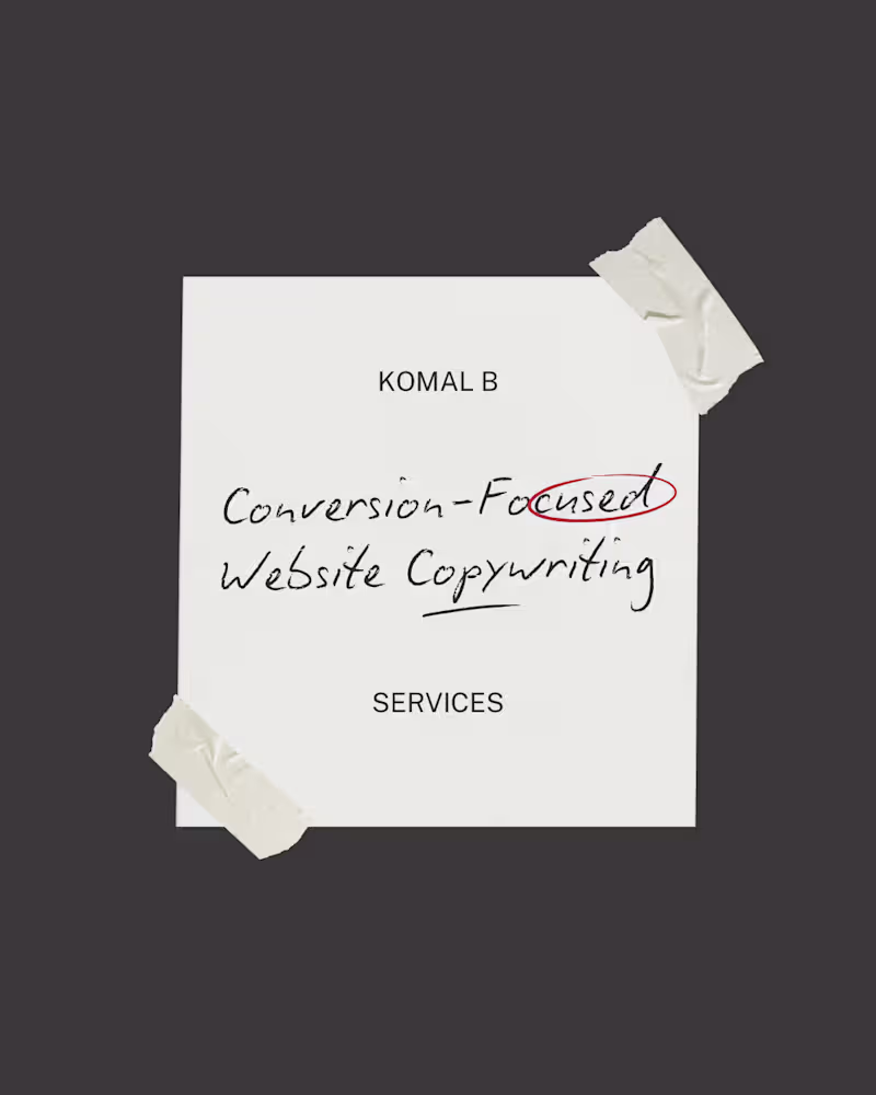 Cover image for Conversion-Focused Website Copywriting