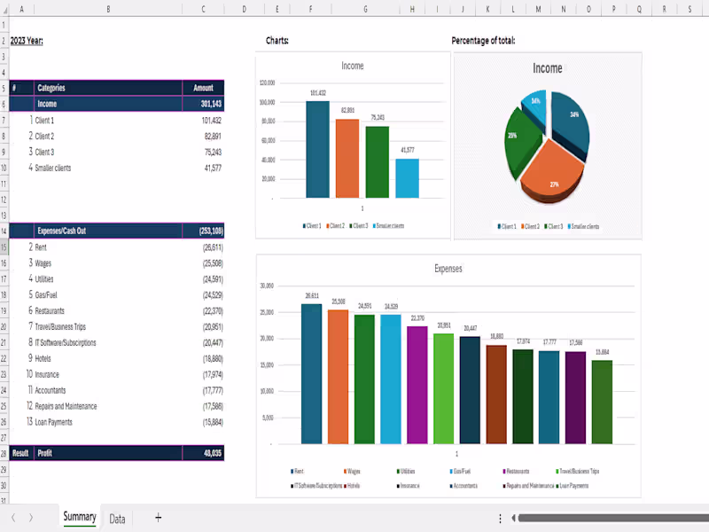 Cover image for Bank Statement Categorization, P&L Creation, and Visual Analysis