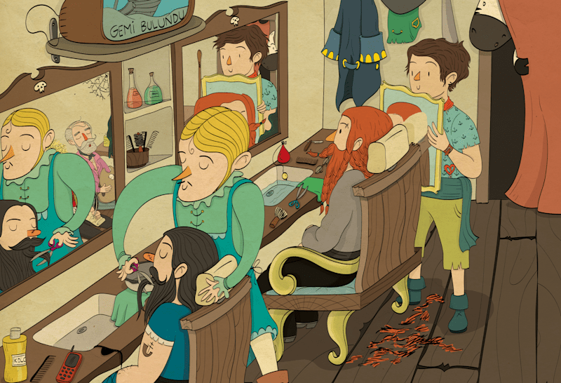 Cover image for Children’s book illustrations- Amcam ve Ben / 7