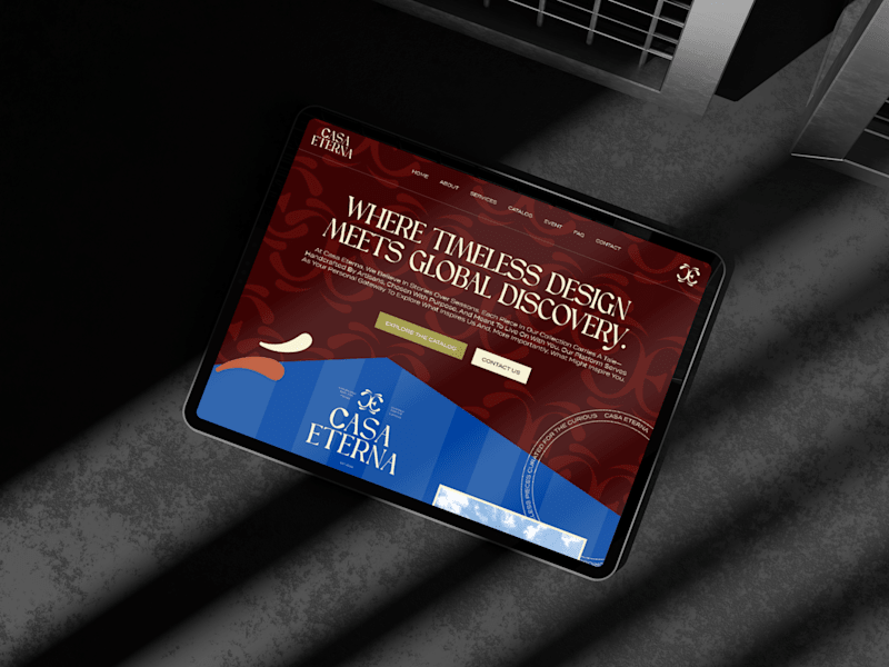 Cover image for CASA ETERNA Website Design