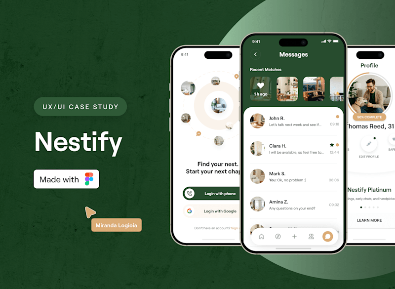 Cover image for Nestify | UX/UI Case Study for Real Estate Matching