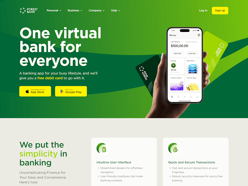 Cover image for Forest Bank Website