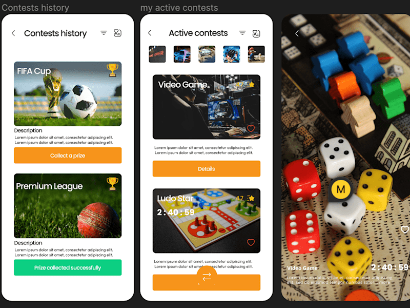 Cover image for Contest app design
