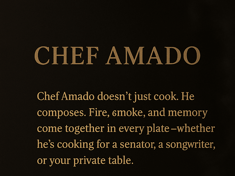 Cover image for Chef Amado – Brand Storytelling for Private Dining